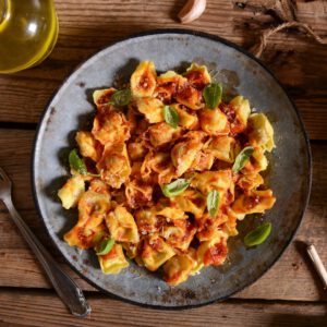 Raviolis de ternera lechal